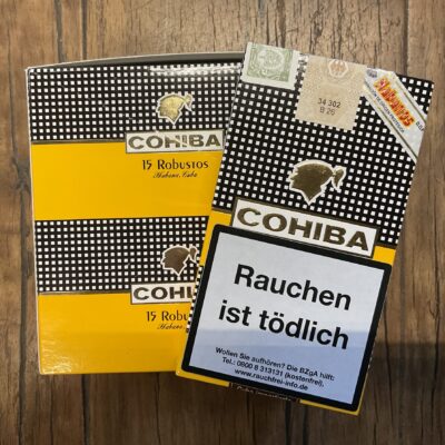 COHIBA robustos 3er Schachtel